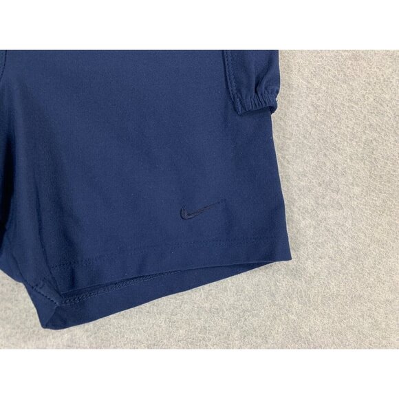 Nike Fit Compression Tennis Tights Shorts (Girl's Medium) Blue‎ - Picture 2 of 10